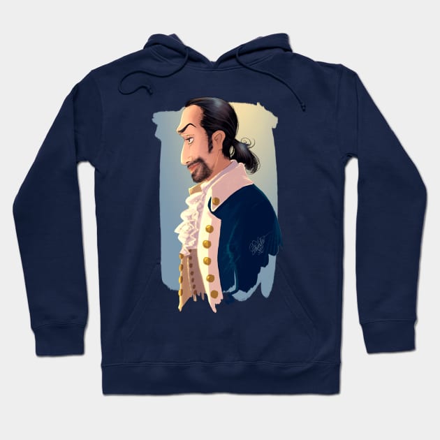 HAMILTON MUSICAL Alexander Hamilton (Lin Manuel Miranda) Hoodie by MeikeARTS